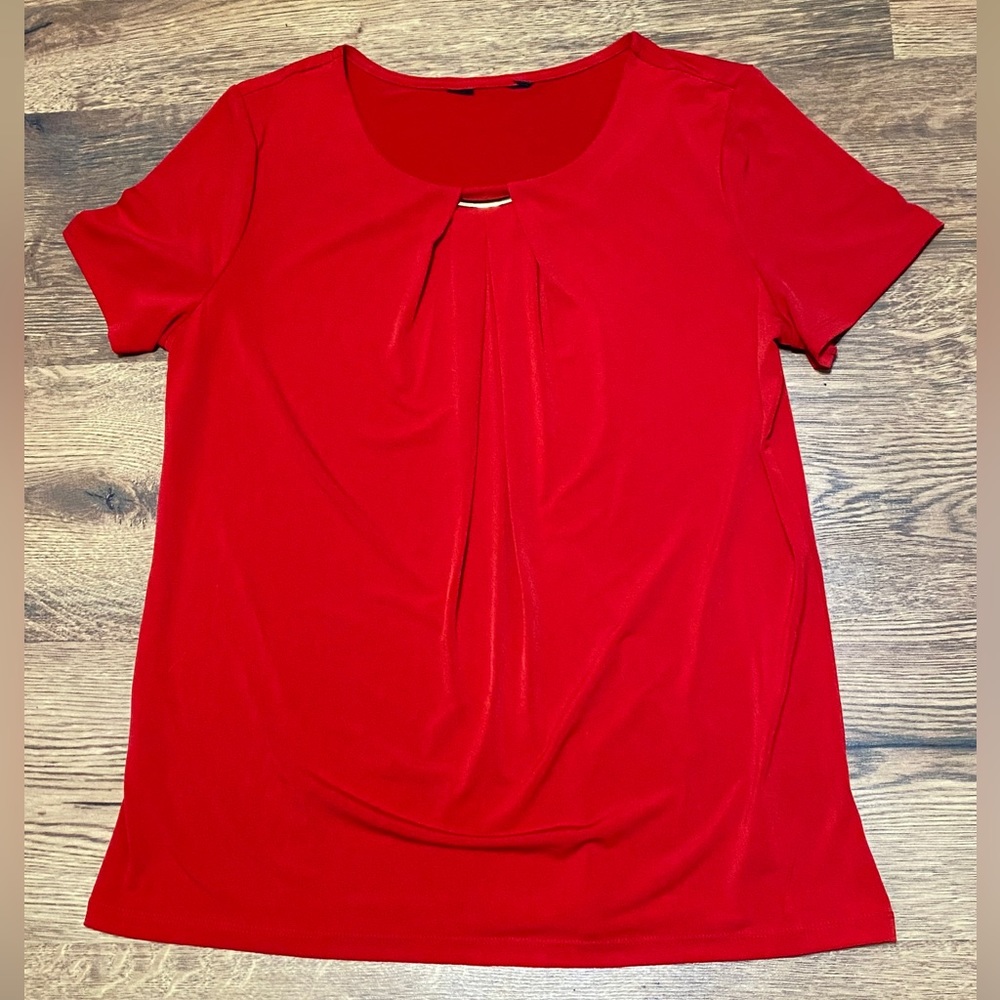 Liz Claiborne Red Business Casual Top- Women’s Small